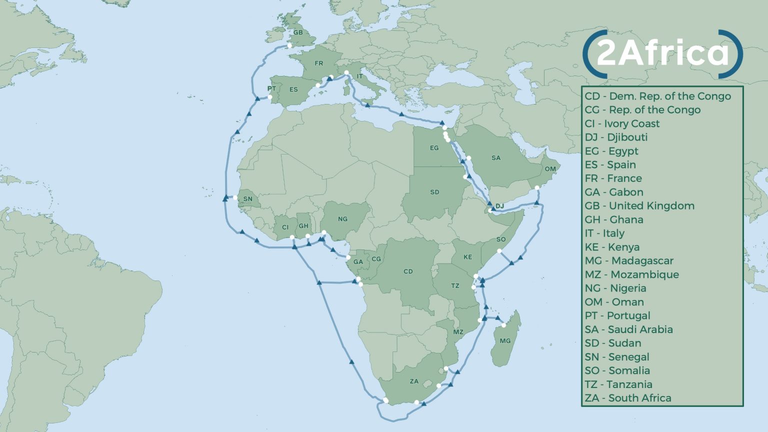2Africa fibre optic cable launched; It will connect Africa, Middle East & Europe HapaKenya 2Africa fibre optic cable launched; It will connect Africa, Middle East & Europe HapaKenya