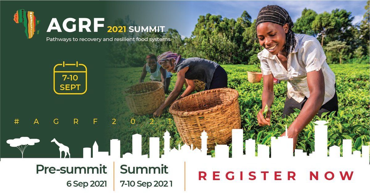 The AGRF Summit is slated for 610 September 2021 HapaKenya