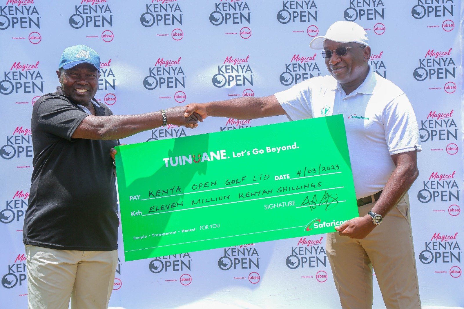 to sponsor the Magical Kenya Open 2023 to the tune of Ksh. 11