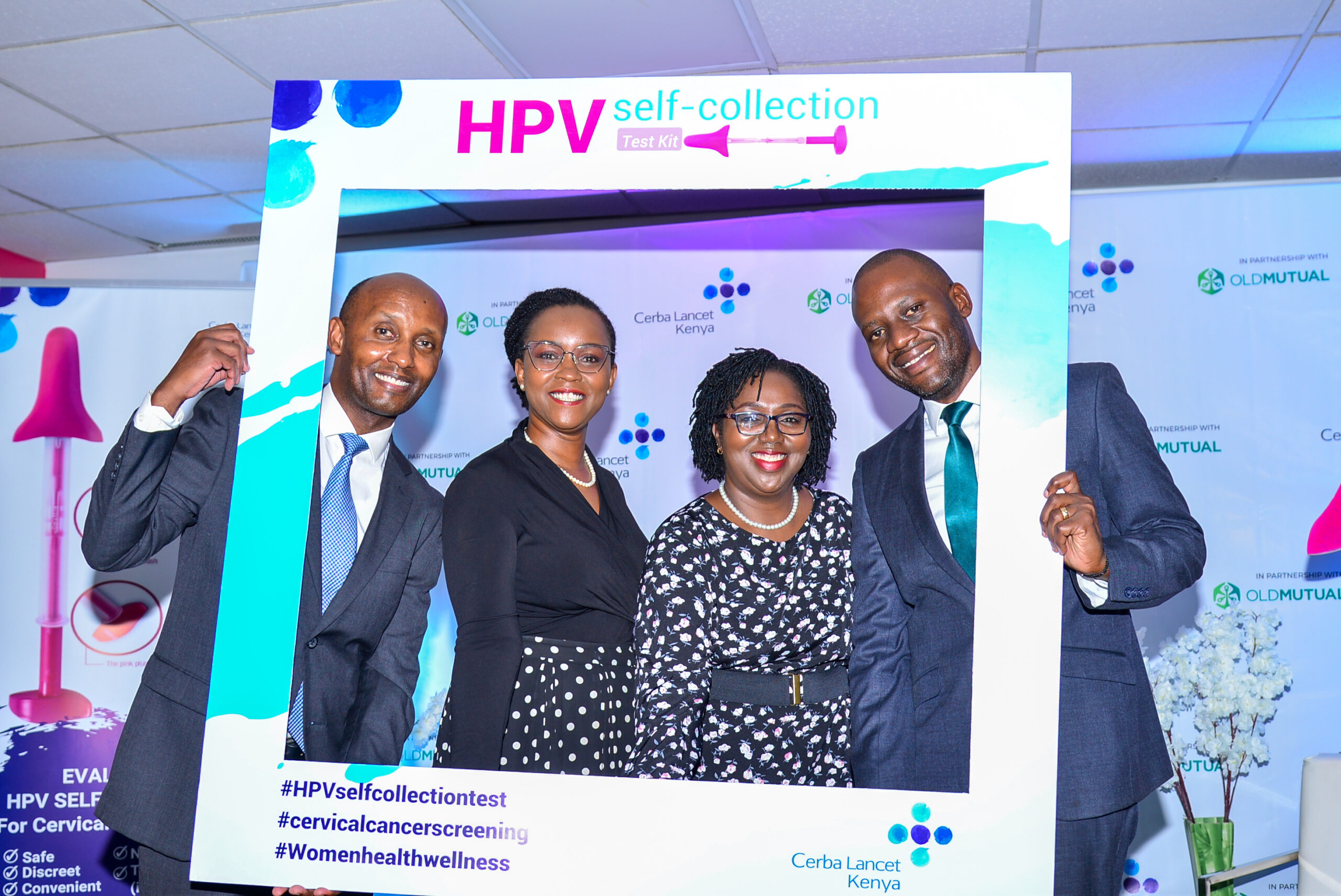 Old Mutual & Cerba Lancet Kenya launch HPV selfcollection kit HapaKenya